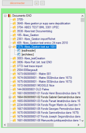 Arbre des documents EAD