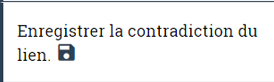 Enregistrer la contradiction du lien