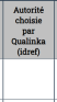 Autorité choisie par Qualinka (IdRef)