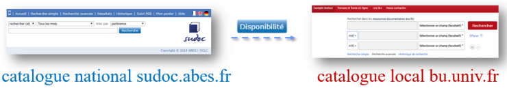 Les ressources sont visibles dans les interfaces de recherche